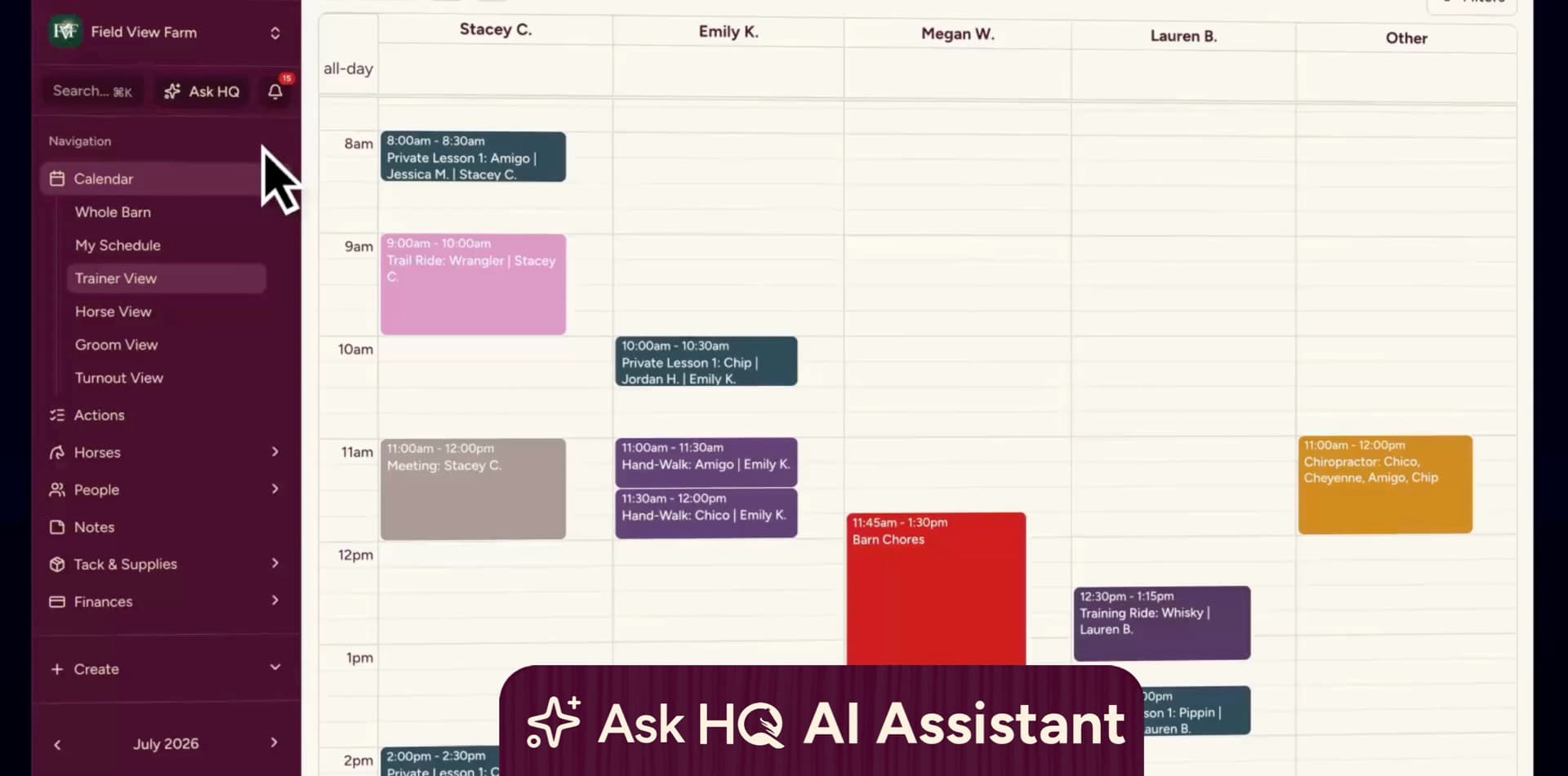 Ask HQ AI Assistant